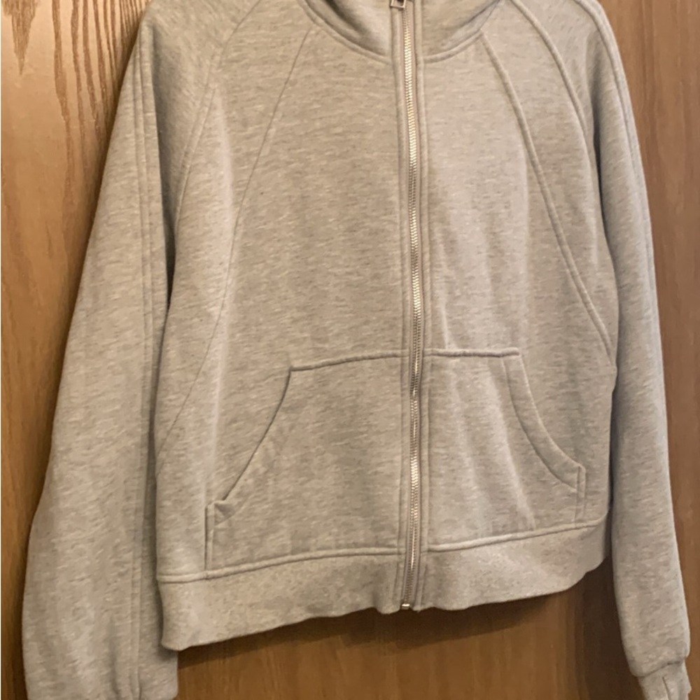Gray Zip-Up Hoodie